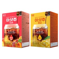 꽃샘 아샷추 복숭아 20T+망고 20T / 아이스티 아라비카 커피, 40개