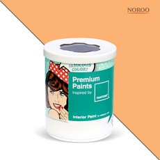 노루페인트 팬톤 내부용 실내벽면 무광 페인트, 141139Pumpkin, 1L, 1개