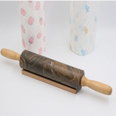 밀가루 대리석 케이크 핀 롤러 핀(소) 반죽 쿠키 홍두께 도구 요리 09 갈색 베이킹 조리 밀대, 커피 밀대 스몰