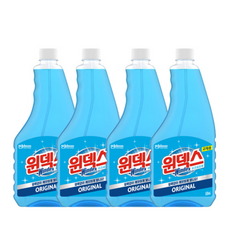 윈덱스 유리세정제 리필, 4개, 500ml