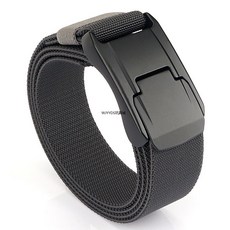 男士皮帶 快速釋放帶尼龍腰帶 戶外運動腰帶配件 彈性皮帶 無孔皮帶 休閒皮帶 鬆緊皮帶 125cm, 1個, 棕色,110cm