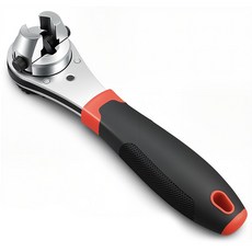 라쳇핸들 만능렌치 6-22mm 만능스패너 360도 몽키 멀티렌치, 1개
