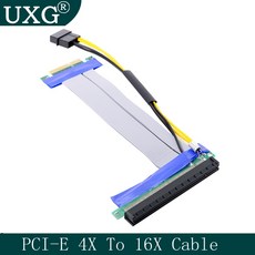 비트코인 채굴용 유연한 확장 케이블 PCI 익스프레스 1-16 X 어댑터 PCI-E 라이저 카드 4X-16X, [01] 옵션1