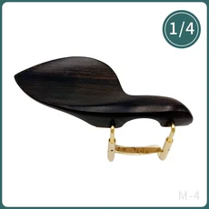 4/4 3/4 1/2 1/4 바이올린 턱받침 설치 클램프 실버/골드 브래킷 나사가 있는 바이올린 턱받침 로즈우드/에, 14 1 - 4 ebony