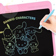 산리오 그림도안 그림그리기패드 유아용태블릿 LCD패드 드로잉패드