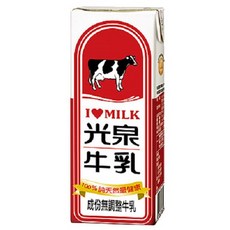 光泉 全脂保久乳, 1個, 12瓶