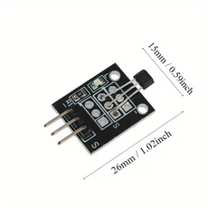 1-10PCS KY-003 홀 센서 모듈 단극 전자 유도 스위치 보드 Arduino AVR 스마트 자동차 용 DIY 스타터 키트, 02 1PC
