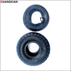 알엠티 킥보드 스쿠터 내부튜브 포함 전기자전거 부품 4.10/3.50-4 4P.R. LOAD RANCE B MAX.INFLATION 50 PSI 타이어, 블랙, 1개