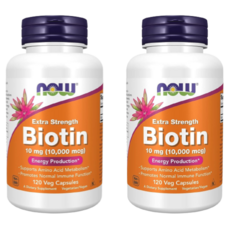 나우푸드 바이오틴 biotin 고함량 비타민 추천 비오틴 10 000mcg 120정, 1개