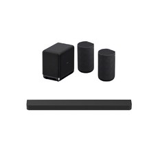 家庭影院無線環繞音響組合，重低音，簡約設計，多種連接方式，打造沉浸式家庭影院體驗, 黑色, A8000+SW5+RS5