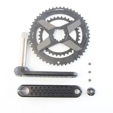 CRUZbike 로드 바이크 크랭크 155/160/165/170/ 더블 체인링 46 30/48 32T (바텀 브래킷 포함), 02 170mm, 06 Crank BB 50 34T