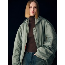 매장정품 제너럴아이디어 UNI 후디 플라이트 봄버 자켓 [KHAKI] SBD3U07001