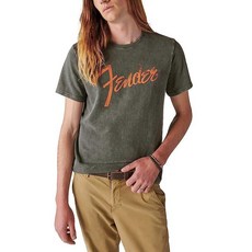Lucky Brand 남성용 펜더 로고 티셔츠 Raven S