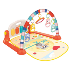 신생아 아기 피아노 피트니스 아기체육관, 1개, 레드