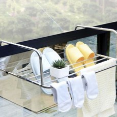 창틀 걸이식 무타공 미니사이즈 빨래 건조대OC_0126VoRTR, 본상품선택, 실버60cm