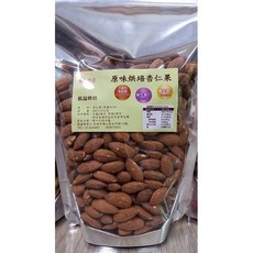 原味烘焙杏仁果 美國加州扁桃仁 無糖無鹽無油 低溫烘焙, 1個, 600g裝