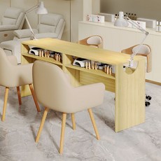 테이블 네일 시술대 작업대 책상 모던 콘솔 매니큐어 뷰티샵, 1개, 6. 우드 80x40x78cm