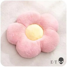 花朵造型座墊 毛絨花瓣坐墊 靠枕, 粉色, 1件