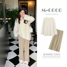 임산부 브이넥 니트 하프탑 추동조맘손 날씬해 보이는 나른 풀오버