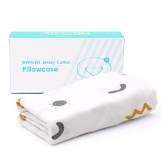 선샤인 프린팅 저지 면 베개 커버 BYRIVER 바디 필로우 임산부 베개, Sunshine, for 39inch Pillow, 1개