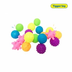무지개공18p 공놀이 촉감볼 촉감놀이 소프트공 감각자극장난감, 1개