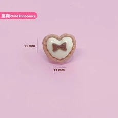 50개 미니 플랫백 큐트 리본 블랙 하트 발렌타인 카보숑 레진 장신구 매니큐어 액세서리 DIY 네일 장식, 22 No.3