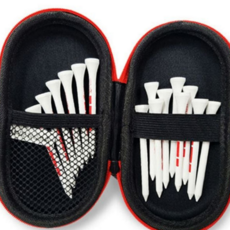 골프 티 파우치 휴대용 카라비너 라운딩 골프 액세서리 파우치 케이스 컴팩트 다용도 정리함 수납용 이동용, 라운딩티케이스