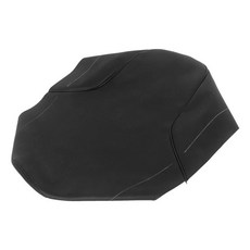 교체 시트 커버 카페 레이서 커스텀 쿠션 가죽 오토바이, 1개, 1. 검정색
