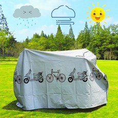 바이크 용품 두꺼운 방수커버 2종, 블랙, 1개