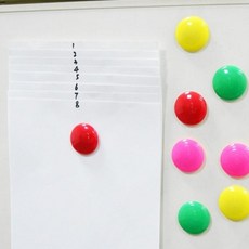 냉장고 컬러 자석 화이트보드, ABS자석