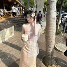 태국 미얀마 여성 다이 의상 민족 공연 무용 전통 스타일 드레스, 01 one size, 21 44