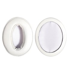 花蓮出貨 for ATH WS660BT 耳罩 耳墊 耳機套 耳機罩 頭戴式耳機保護套 替換配件 海綿墊, 白色小羊皮-11, 1個