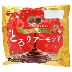 BOURBON 北日本 冬季松露濃鬱杏仁獨立包裝, 1個, 80g