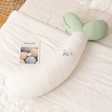 콩나물 바디필로우 여름 시원한 전신쿠션 안는인형 롱쿠션 수면베개 허그쿠션 침대쿠션 대형베개 숙면쿠션 인형 인테리어 귀여운 캐릭터쿠션 애니 모찌 베개, 6_녹두꽃 여름 아이스 실크