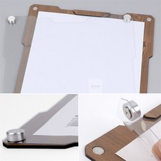 정군디자인 우드 자석프레임 A4 행사게시판