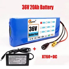18650 리튬 이온 충전식 배터리 팩 전기 자동차 자전거 스쿠터 BMS 500W 10S1P 36V 20000mAh 20Ah 20A, 02 XT60-DC, 1개, 1개입