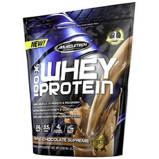 Muscle Tech 乳清蛋白蛋白質補充劑三重巧克力至尊, 2.27kg, 三重巧克力至尊, 1個