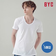 BYC 데오니아 5매입 티반 OEW0004/백색 반팔 런닝 767179