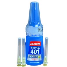 록타이트 강력 순간접착제 401 20g 1개 + 순간접착제 미세노즐 3개 + 노즐안전커버 3개