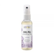 Aura Cacia 아로마테라피 미스트 칠 필 - 라벤더 스위트 오렌지 및 파출리 블렌드 상쾌한 방 바디 스프레이 명상용 | 59.6ml(2액량 온스) (1팩)