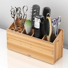 바버샵 미용실 정리대 츄레이 수납 가위 거치대 보관함 미용 도구, 03. B 섹션 22 월넛 색상