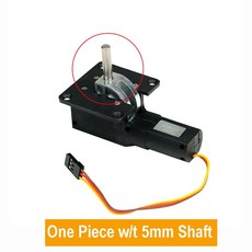 금속 블록이 있는 55G 서보리스 랜딩 노즈 FIX 15091M WING 후퇴 쿼드 RC 전기 5KG 개폐식 AIRPALNE 3 기어, with 5mm shaft