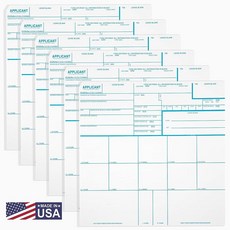 National Gun Trusts - 미국 제조 FD-258 지문 카드 2026 6팩 11-1-20 버전, National Gun Trusts - 미국 제조 FD