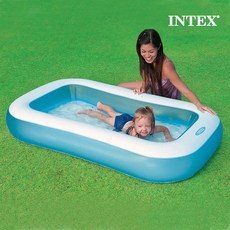 [정품 공식수입사]인텍스(INTEX) 직사각 유아풀 57403, 단품, 1개