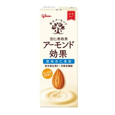 Glico 杏仁效果 原味杏仁飲，濃郁香醇，無添加色素防腐劑，健康美味，隨時補充能量, 24個, 196ml