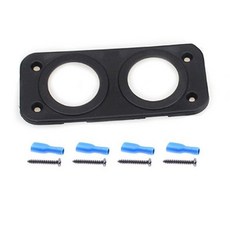 2구 원형 브라켓 매립형 시거 소켓 USB 볼트메타 DIY, 2구 원형 브라켓 매립형 시거 소켓 USB 볼트메타 D