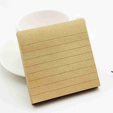 줄 간격 접착식 메모지 소형메모지