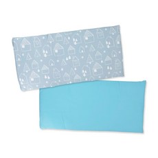 JoyBaby 嬰兒床防撞床圍，MuslinTree材質，寶寶加厚防摔床墊，安全舒適, 星月-120*30