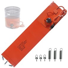 버킷 히터 5갤런 120V 800W 절연 밴드 금속 버킷에 적합 온도 조절 86 ℉-302 ℉ 오일 허니 워터 프로판 탱크와 함께 작동7.75인치 x 33.75인치, 버킷 히터 5갤런 120V 800W 절연 밴드 금속 버