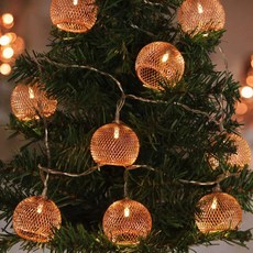 LED 10구 웜색 USB타입 스틸전등갓 야외줄전구 2m 장식조명 장식전구 전구장식 크리스마스등